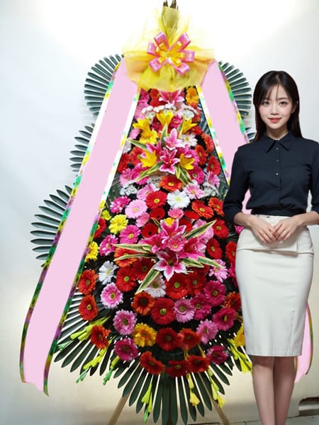 지타워 컨벤션 3단화환 고급형
